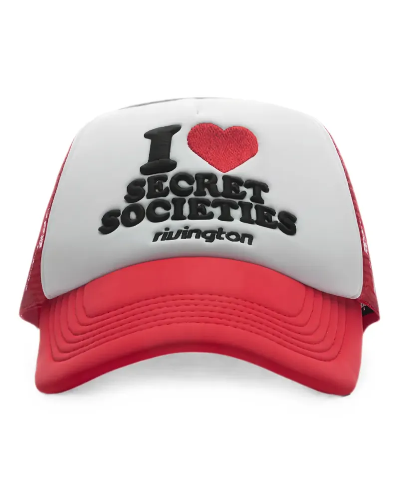 RRR123 Secret Societies Baseballkappe - Rot Rot