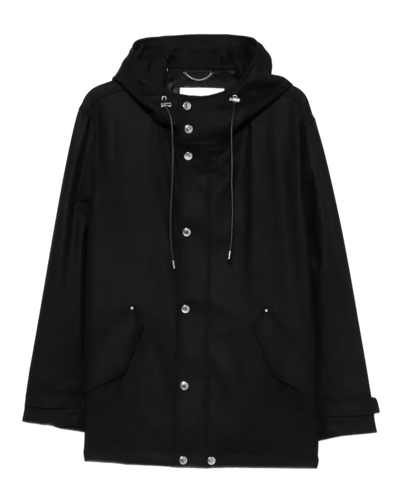 MACKINTOSH Kapuzenjacke mit Druckknöpfen - Schwarz Schwarz