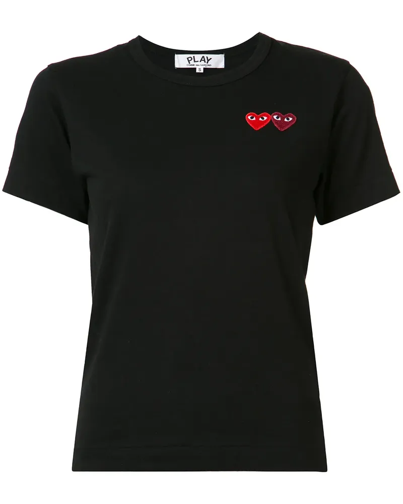 Comme des Garçons T-Shirt mit Logo-Stickerei - Schwarz Schwarz
