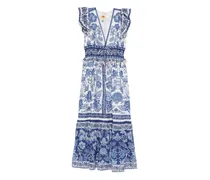 Shell Garden Maxikleid - Weiß