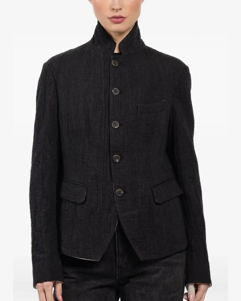 forme d'expression flap-pockets buttoned jacket - Grau Grau