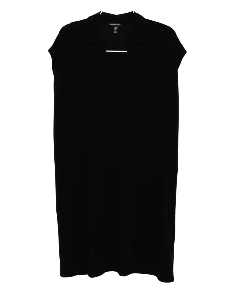 Eileen Fisher classic collar dress - Schwarz Schwarz
