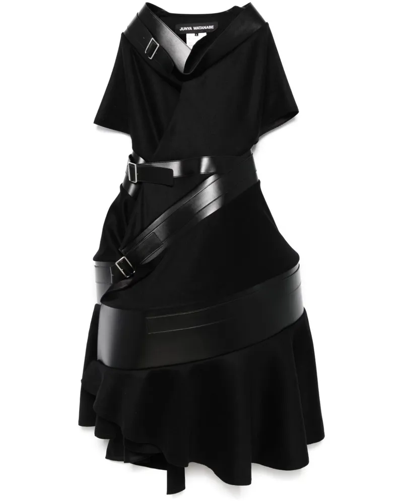 Junya Watanabe Asymmetrischer Mantel - Schwarz Schwarz