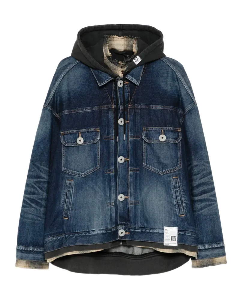 MIHARAYASUHIRO Jeansjacke mit Kapuze - Blau Blau