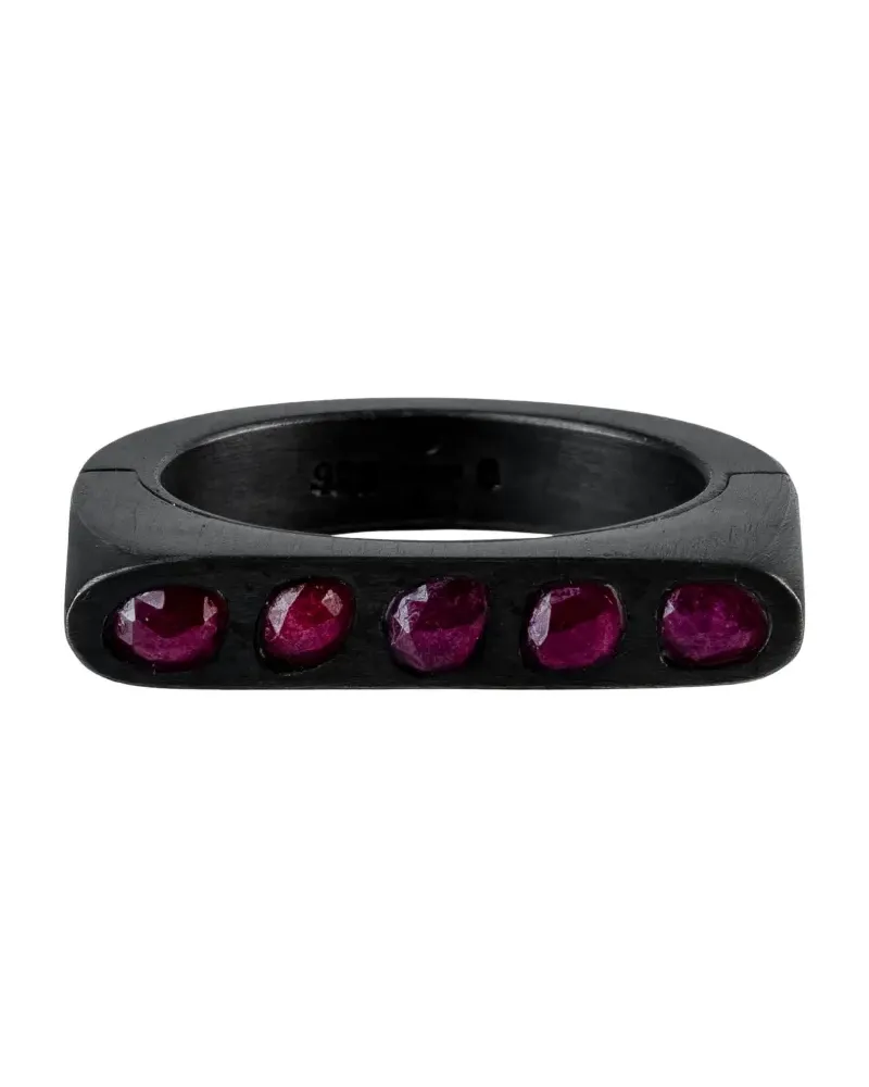 Parts Of Four Sistema Ring mit Rubin - Schwarz Schwarz
