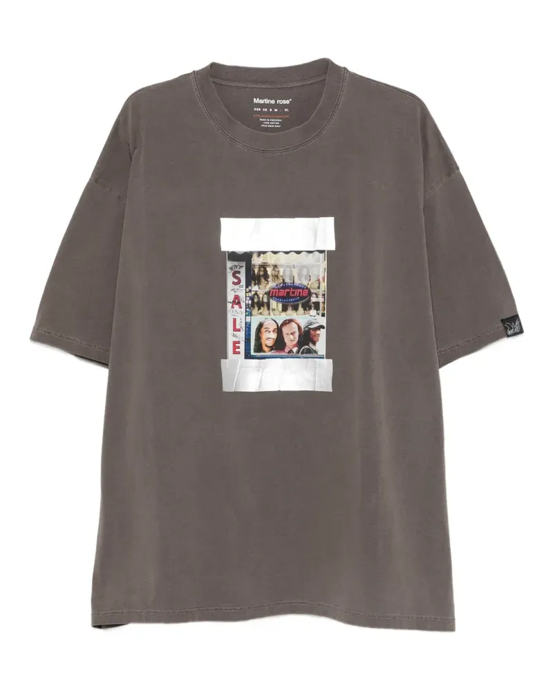 Martine Rose graphic T-shirt - Braun Braun