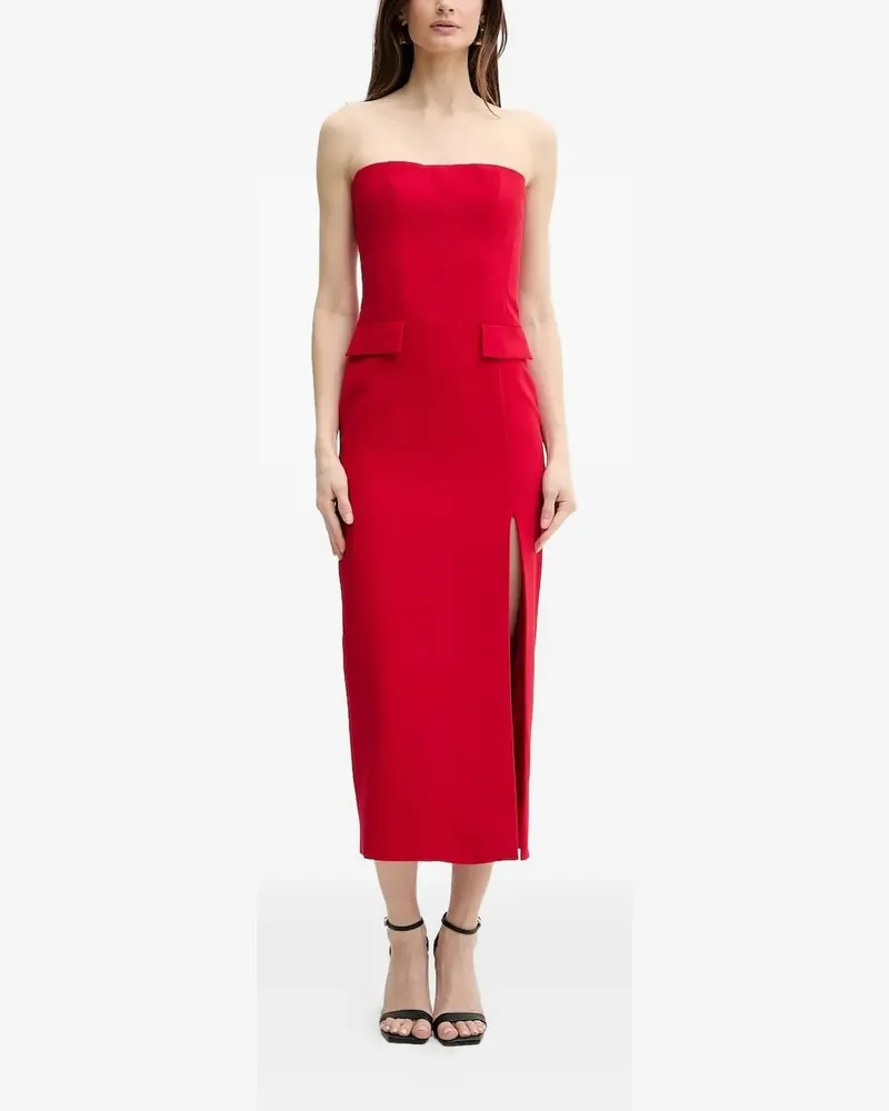 Bardot Schulterfreies Midikleid - Rot Rot