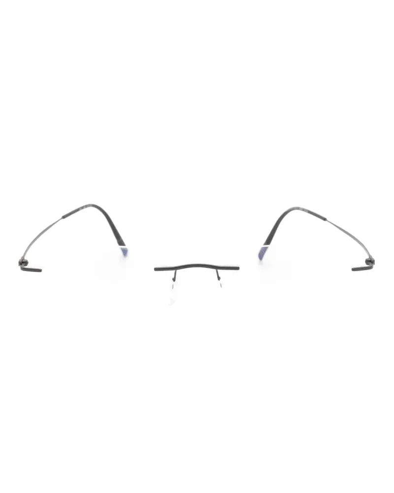 Silhouette 5593 rectangle-frame glasses - Weiß Weiß