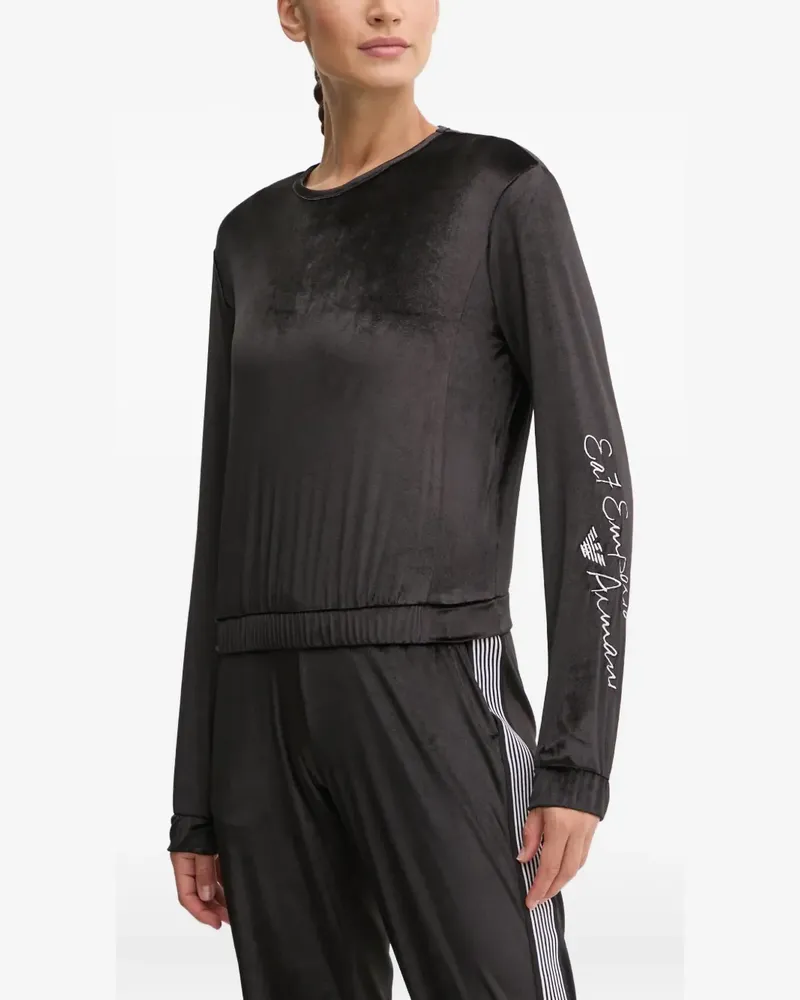 EA7 long-sleeve top - Schwarz Schwarz