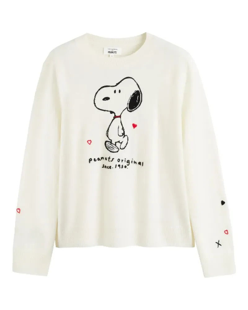 Chinti & Parker x Peanuts Pullover mit Snoopy - Nude Nude