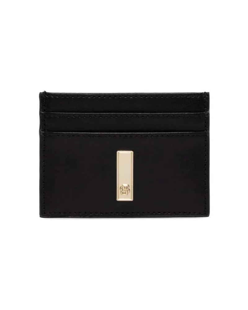HUGO BOSS Kartenetui mit Logo-Schild - Schwarz Schwarz