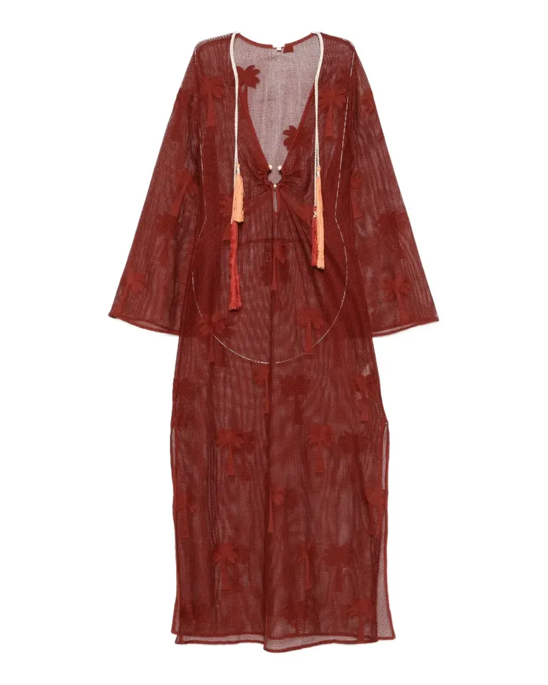 Johanna Ortiz Palm Veil tunic dress - Braun Braun