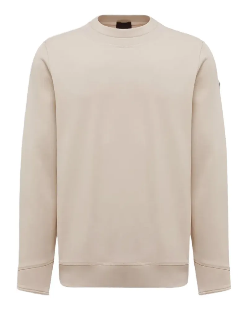 Moncler Sweatshirt mit Logo-Patch - Nude Nude