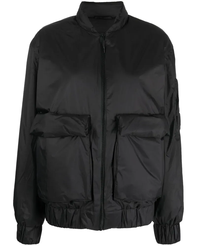RAINS Daunenjacke mit Klappentaschen - Schwarz Schwarz