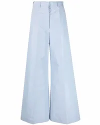 Stella McCartney High-Waist-Hose mit weitem Bein Blau