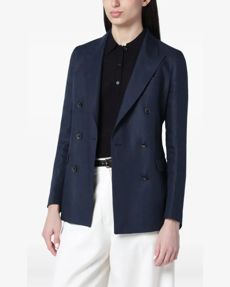 Tagliatore Doppelreihiges Sakko - Blau Blau