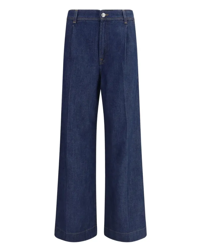 7 for all mankind Jeans mit Abnähern - Blau Blau