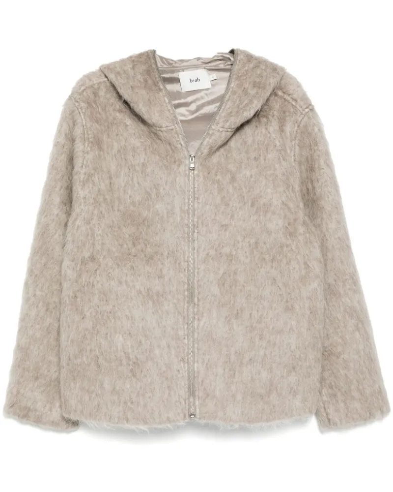 b+ab Kapuzenjacke mit Reißverschluss - Grau Grau