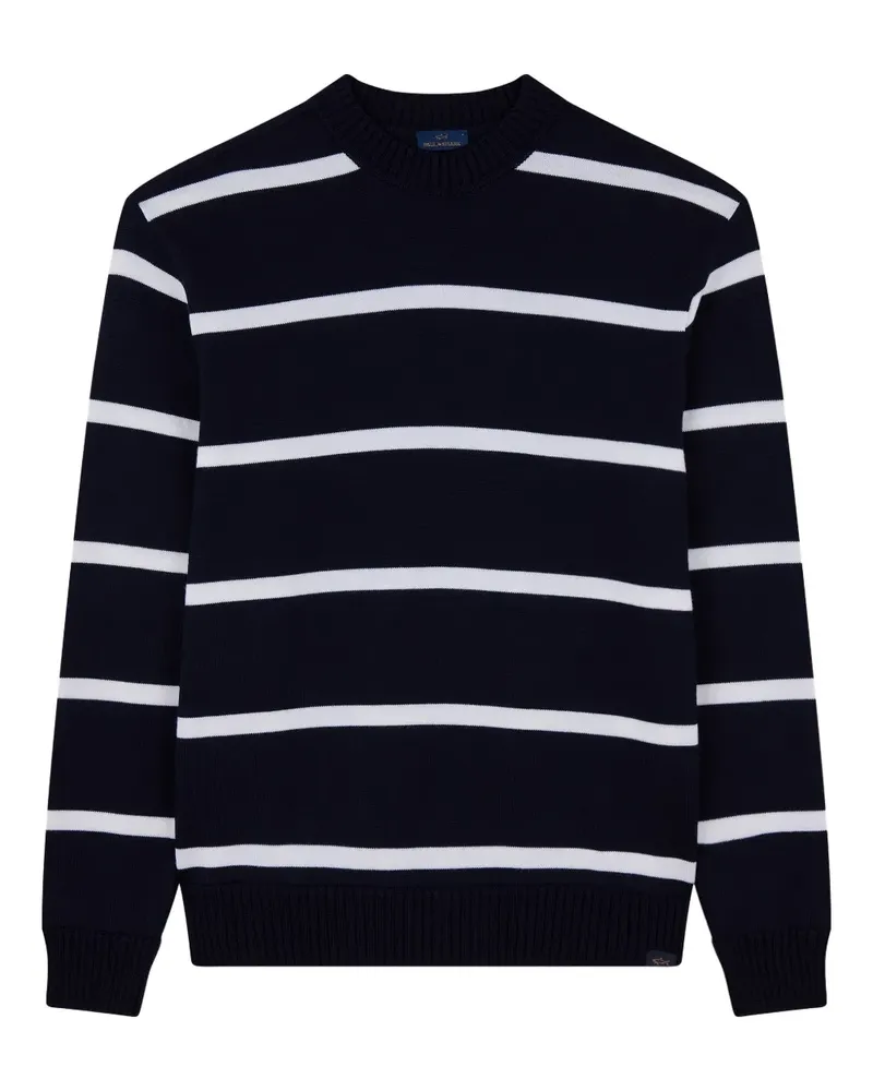 Paul & Shark Gestreifter Pullover - Blau Blau