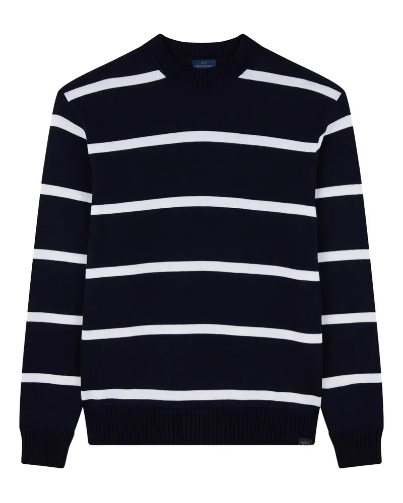 Paul & Shark Gestreifter Pullover - Blau Blau