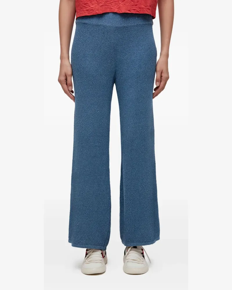 Osklen Gestrickte Hose mit weitem Bein - Blau Blau