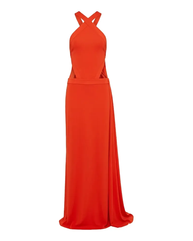 The New Arrivals Ilkyaz Ozel Yoko cutout-detail maxi dress - Rot Rot