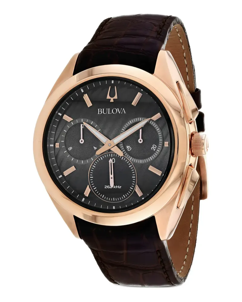 BULOVA Curv 42mm watch - Schwarz Schwarz