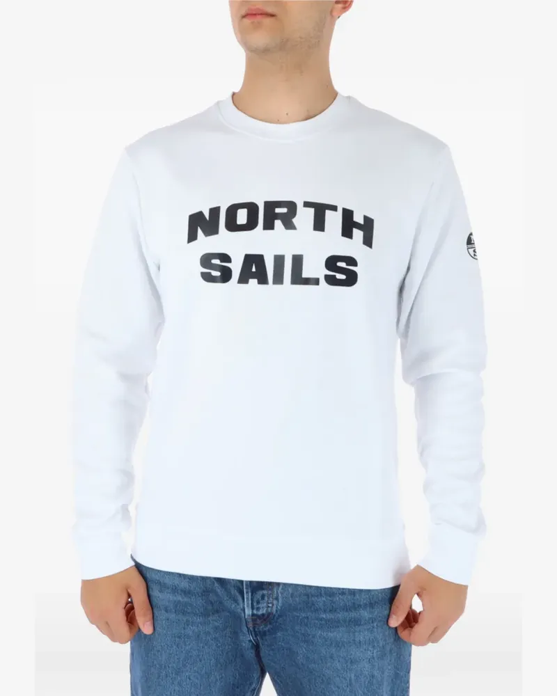 North Sails Sweatshirt mit Logo-Print - Weiß Weiß