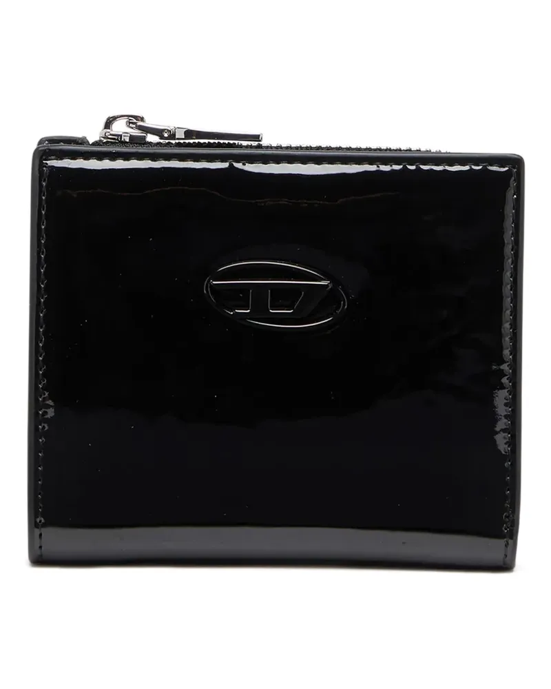 Diesel Play III Kartenetui aus Lackleder - Schwarz Schwarz