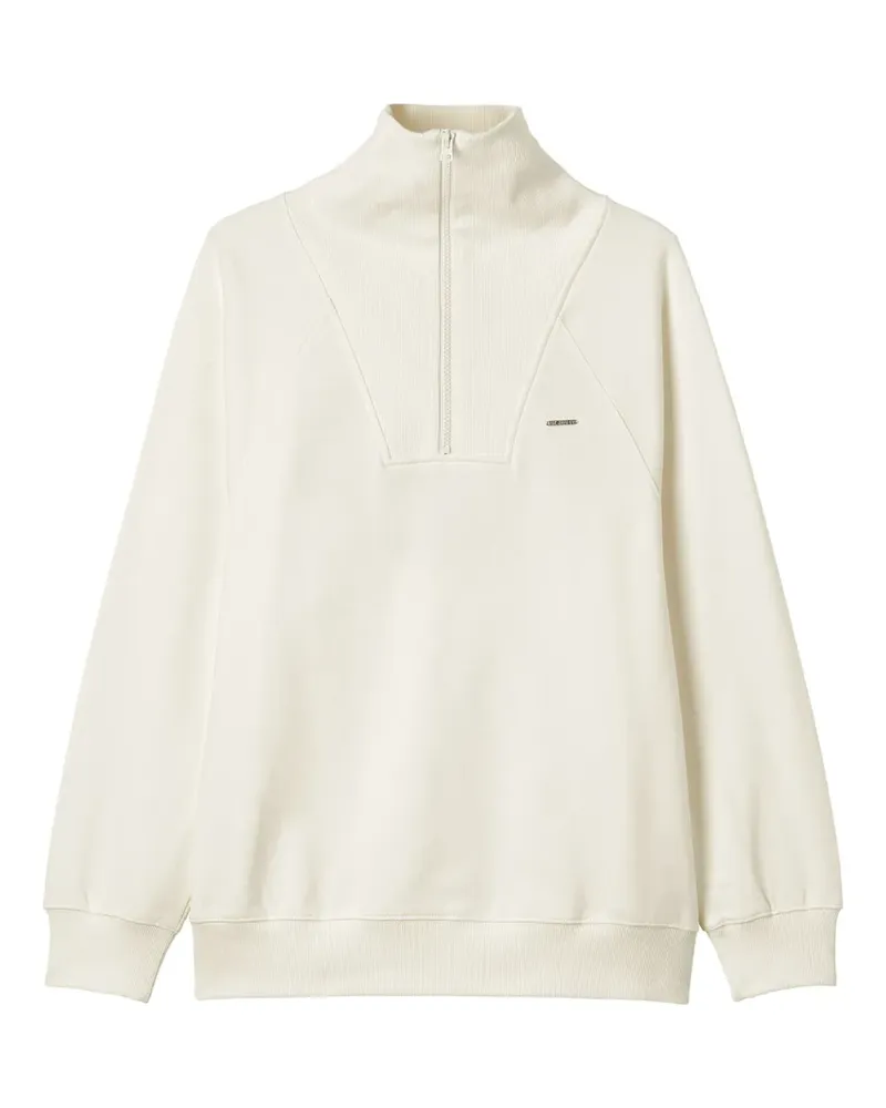 Musium Div. Sweatshirt mit Reißverschluss - Nude Nude