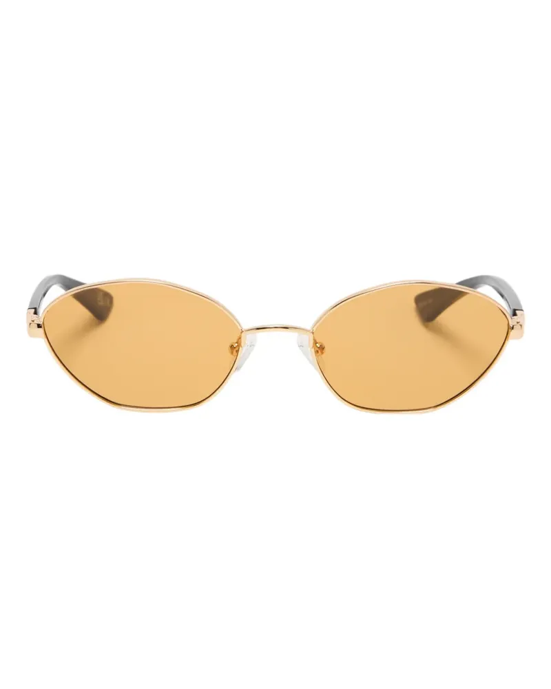 Le Specs Le Bebe oval-frame sunglasses - Gold Gold