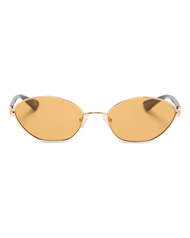 Le Specs Le Bebe Sonnenbrille mit ovalem Gestell - Gold Gold