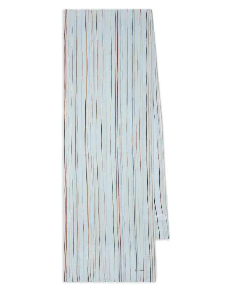 Paul Smith Gestreifter Schal - Blau Blau