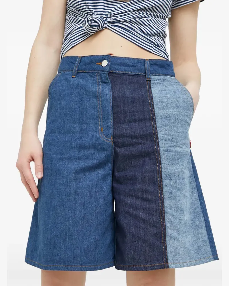 Moschino patchwor-design shorts - Blau Blau