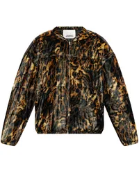 Isabel Marant Bomberjacke mit Leoparden-Print Braun