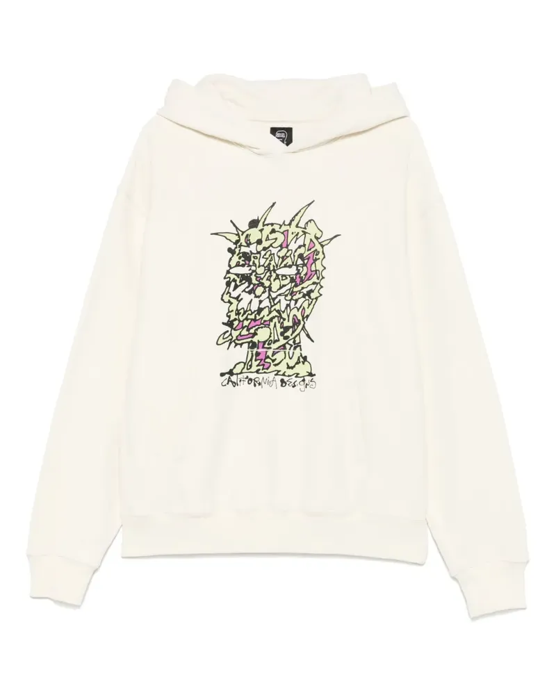 Brain Dead Scrambled Head Hoodie - Nude Nude