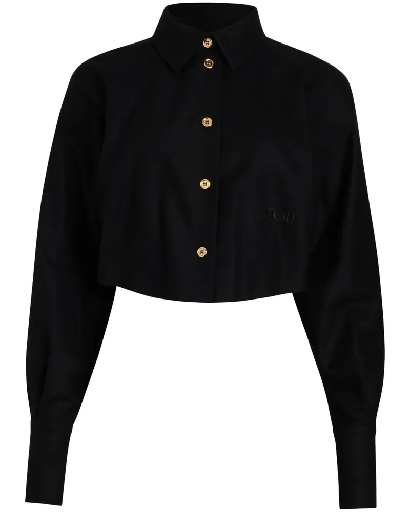 Patou Cropped-Hemd - Schwarz Schwarz