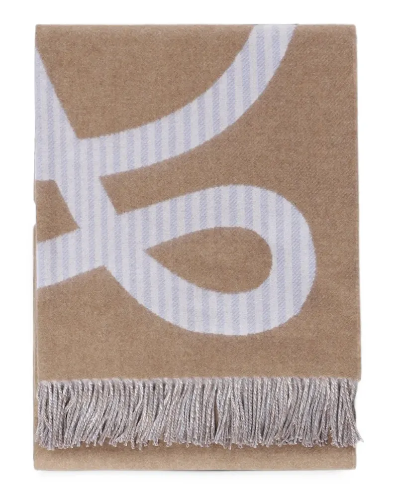 Loewe blanket in wool and cashmere - Nude Nude