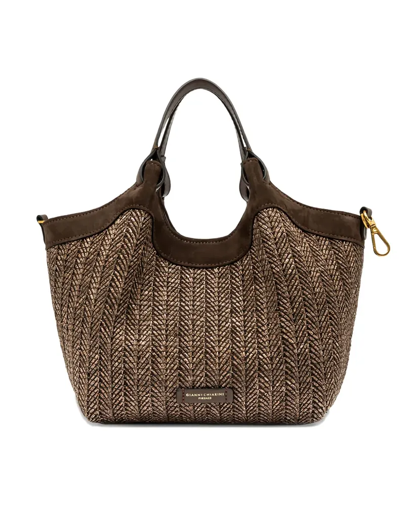 Gianni Chiarini Dua woven shoulder bag - Braun Braun
