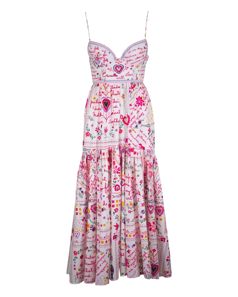 Camilla A Kitsch in Time Maxikleid - Rosa Rosa