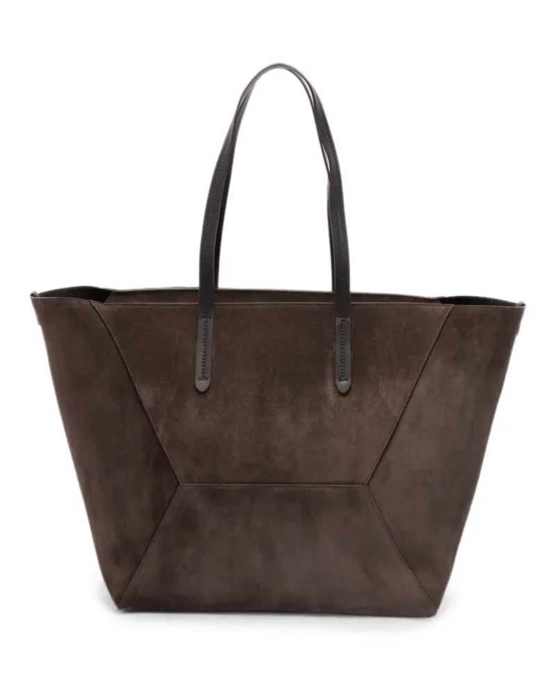 Brunello Cucinelli Duo suede tote bag - Braun Braun
