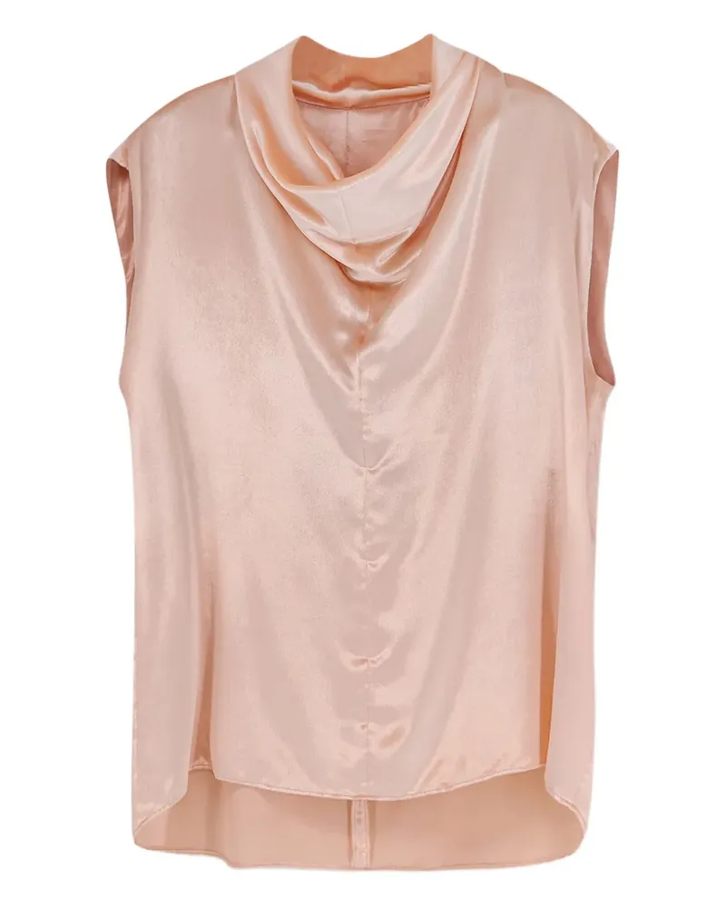 Alberta Ferretti Top mit drapiertem Kragen - Rosa Rosa