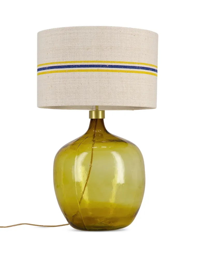 PAULA Gestreifter Lampenschirm - Braun Braun