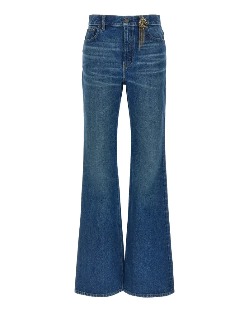 Chloé horse-detail belt-loop jeans - Blau Blau