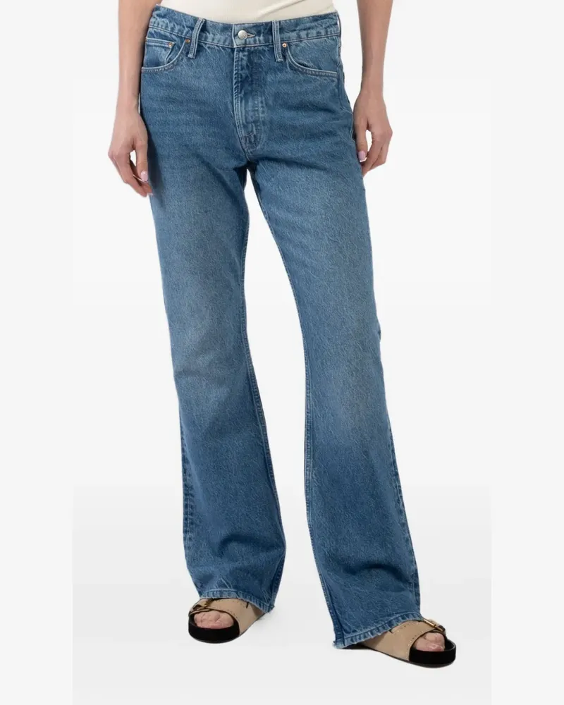 Mother Ausgefranste Jeans - Blau Blau