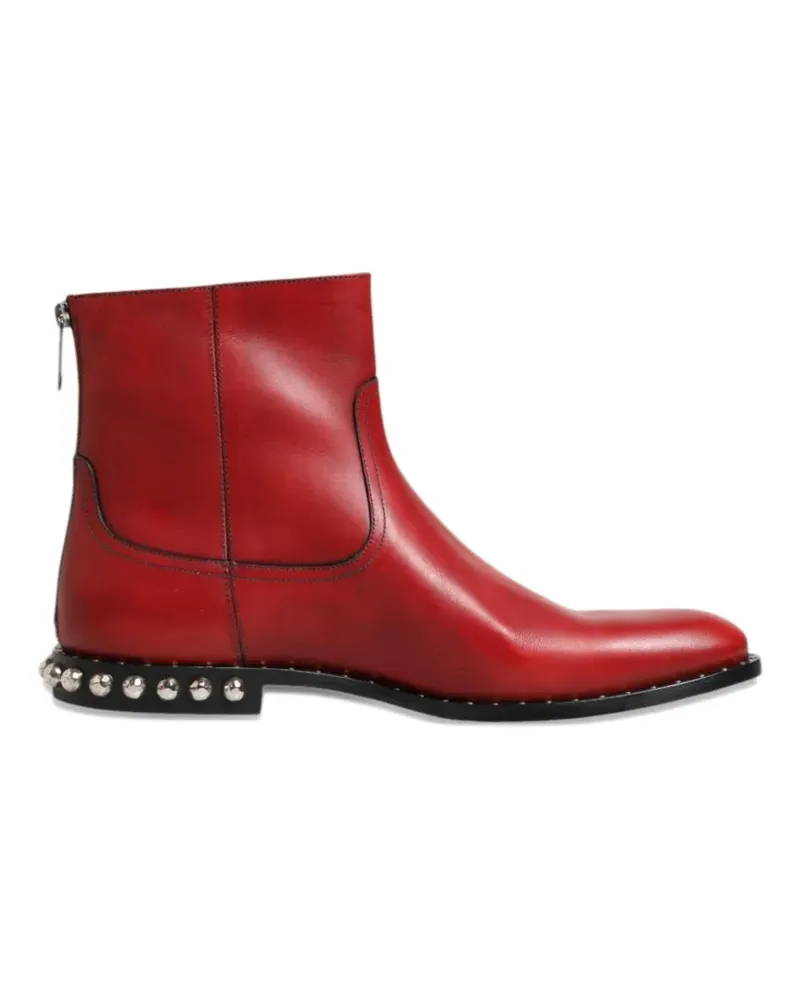 Dolce & Gabbana Stiefel mit Nieten - Rot Rot