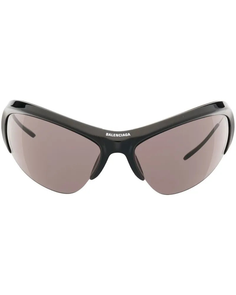 Balenciaga Cat-Eye-Sonnenbrille - Schwarz Schwarz