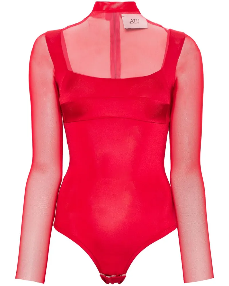 ATU Body Couture Semi-transparenter Body - Rot Rot