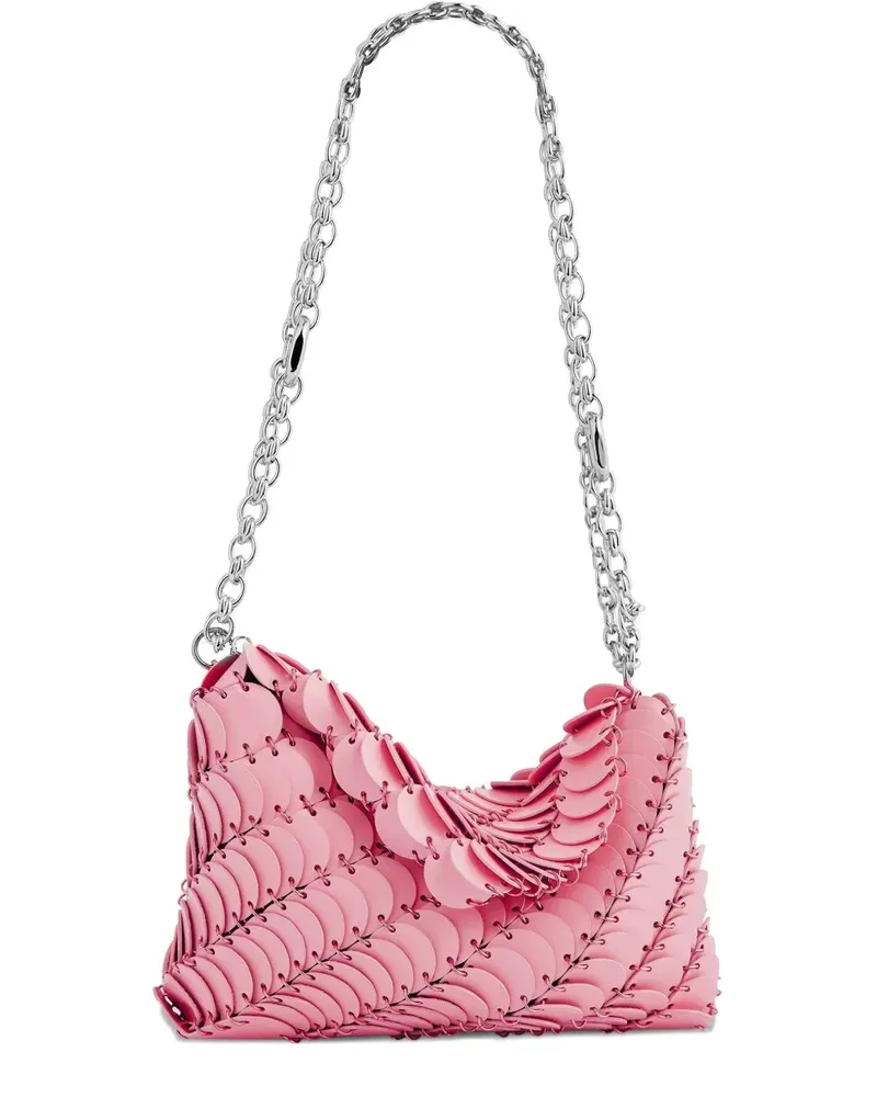 Paco Rabanne Paco Schultertasche mit Kettenriemen - Rosa Rosa