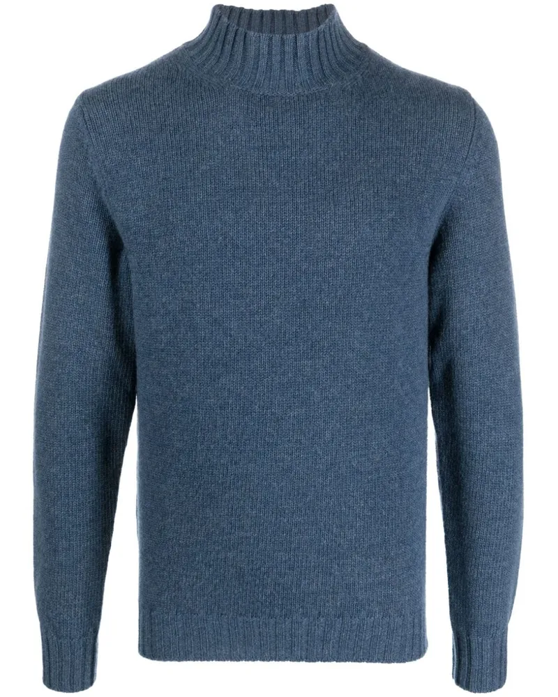 Fedeli Pullover mit Stehkragen - Blau Blau